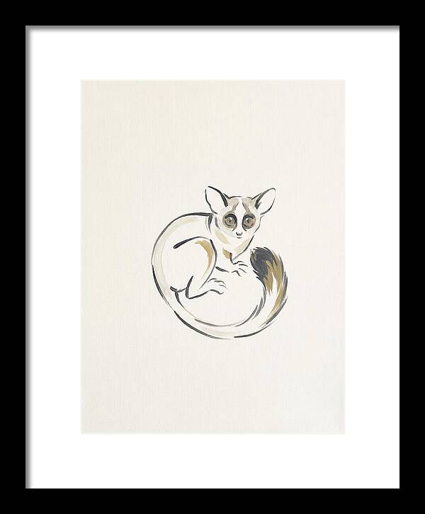 Bushbaby In Minimalist Style