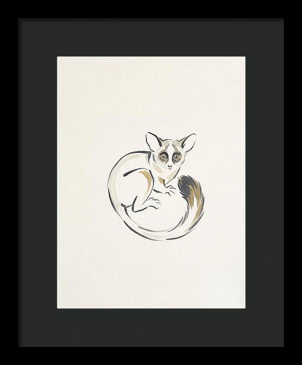 Bushbaby In Minimalist Style