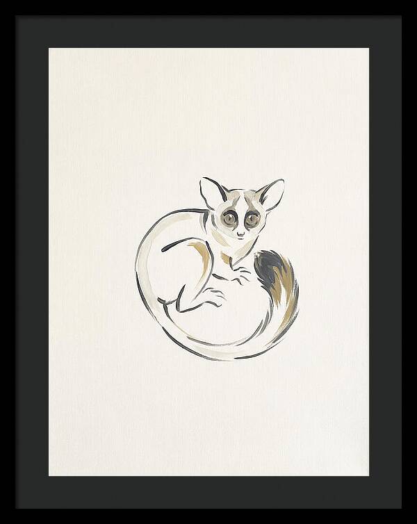 Bushbaby In Minimalist Style