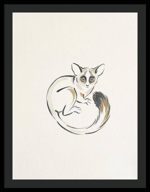 Bushbaby In Minimalist Style