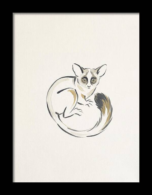 Bushbaby In Minimalist Style