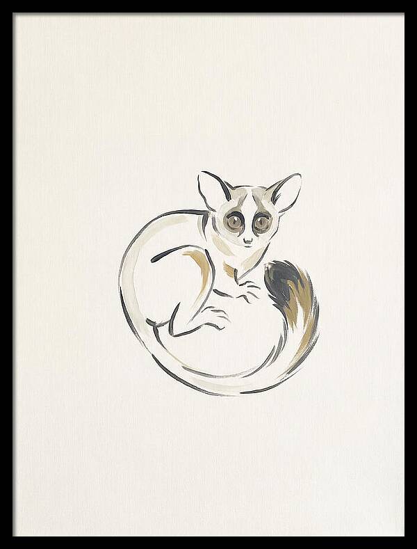 Bushbaby In Minimalist Style