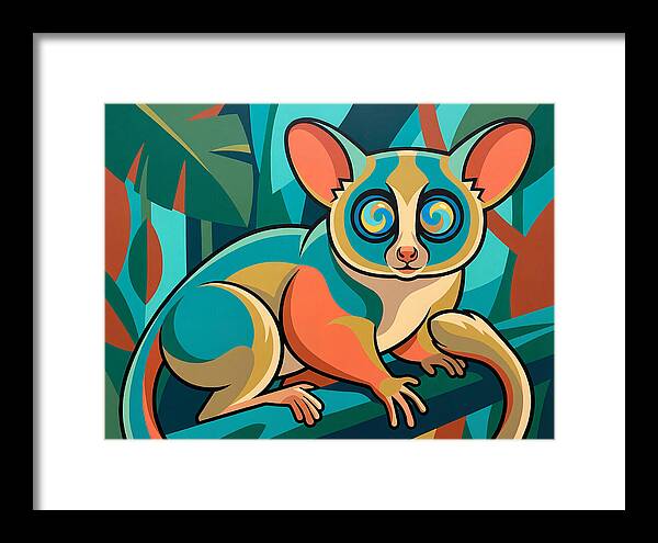 Bushbaby In Vibrant Colors