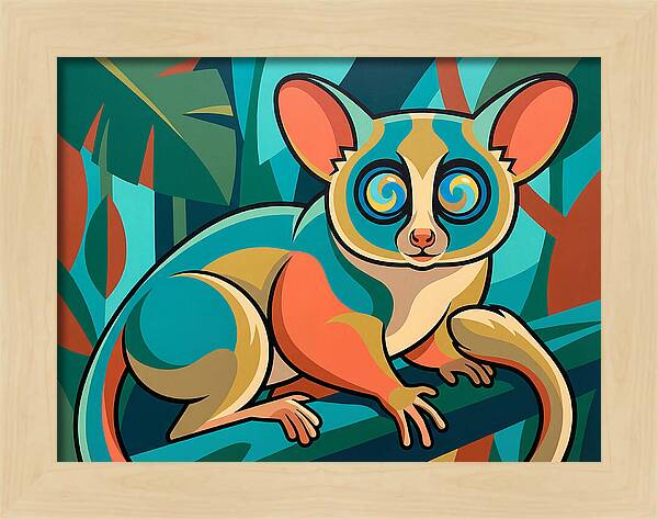 Bushbaby In Vibrant Colors