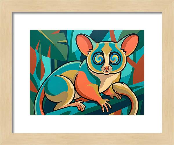 Bushbaby In Vibrant Colors