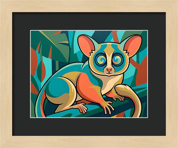 Bushbaby In Vibrant Colors