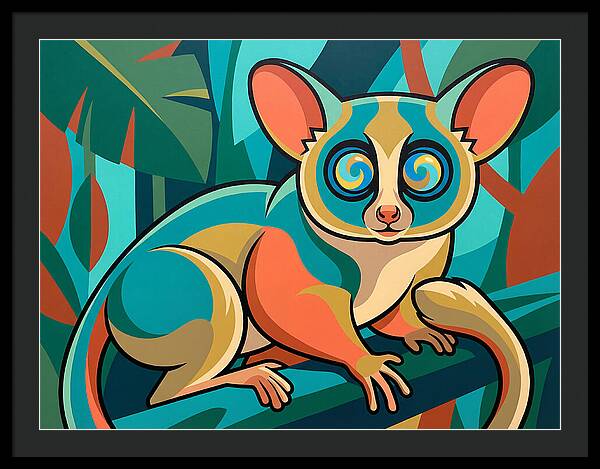 Bushbaby In Vibrant Colors