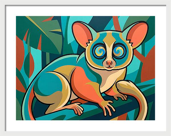 Bushbaby In Vibrant Colors