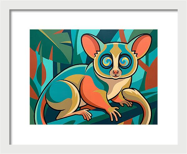 Bushbaby In Vibrant Colors
