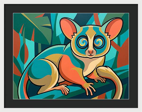 Bushbaby In Vibrant Colors