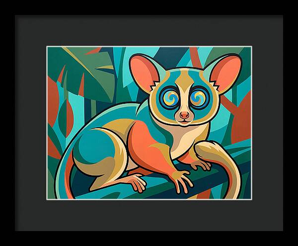 Bushbaby In Vibrant Colors