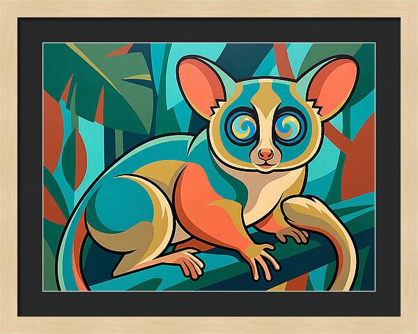 Bushbaby In Vibrant Colors