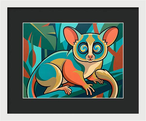 Bushbaby In Vibrant Colors