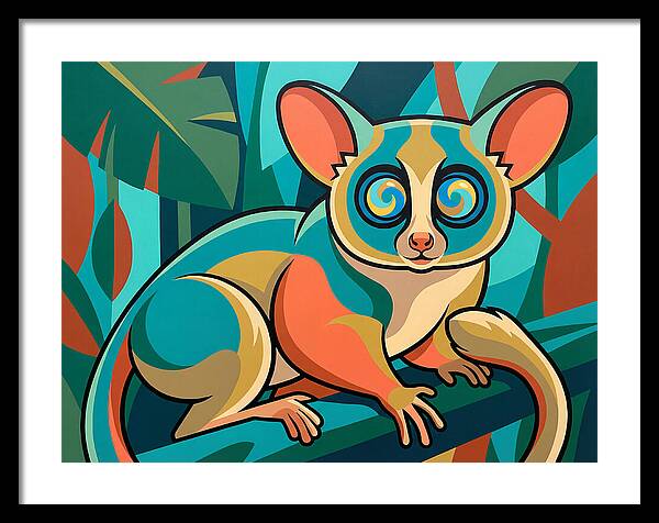 Bushbaby In Vibrant Colors