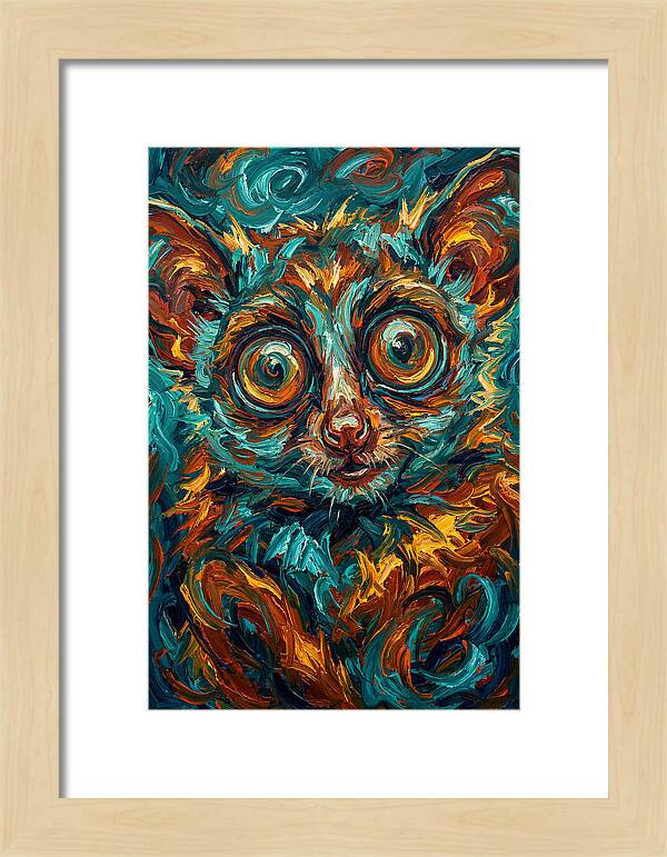 Bushbaby In Vibrant Swirls