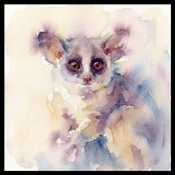 Bushbaby In Watercolor Hues