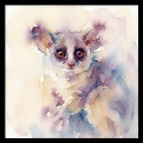 Bushbaby In Watercolor Hues