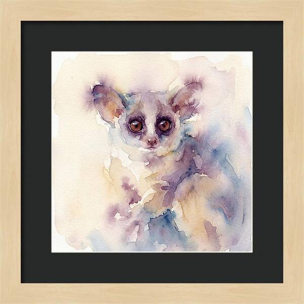 Bushbaby In Watercolor Hues