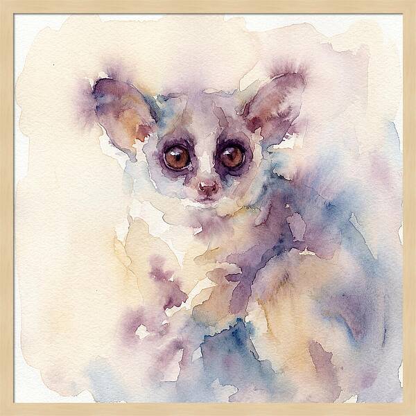 Bushbaby In Watercolor Hues