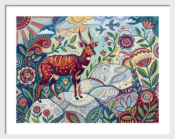 Bushbuck Among Vibrant Flora