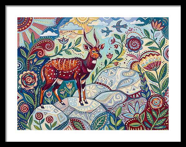 Bushbuck Among Vibrant Flora