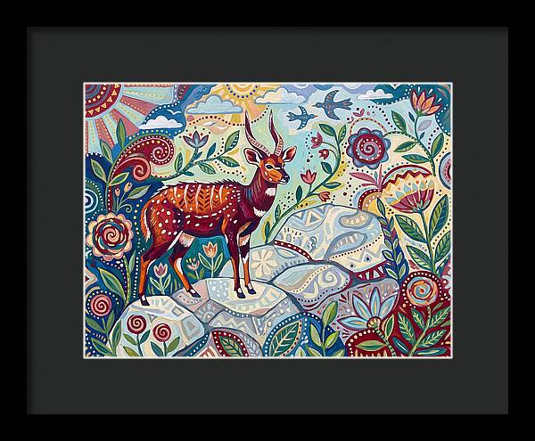Bushbuck Among Vibrant Flora