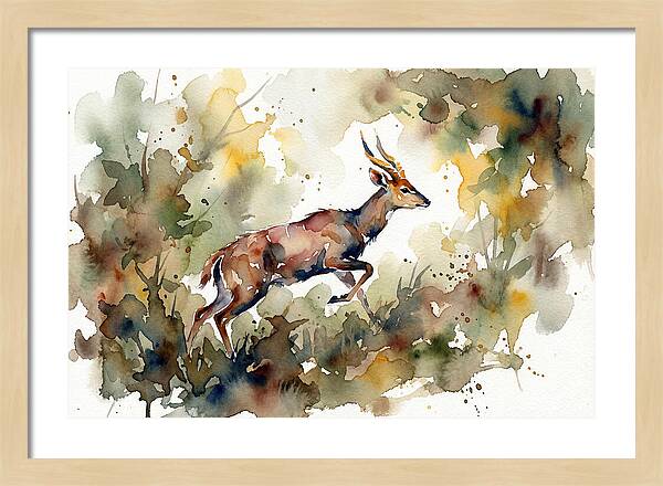 Bushbuck In Motion