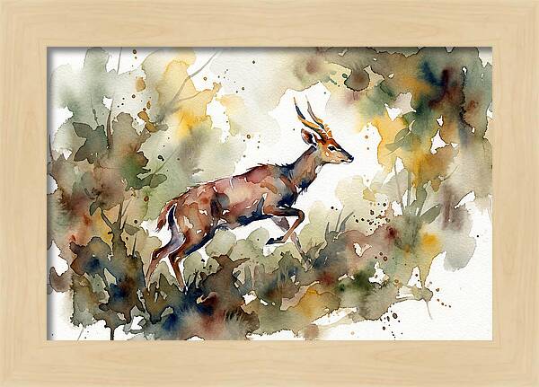 Bushbuck In Motion