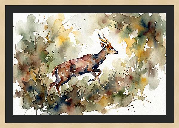 Bushbuck In Motion