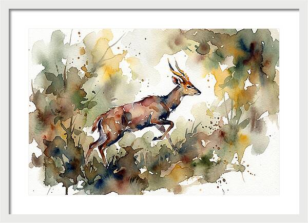 Bushbuck In Motion