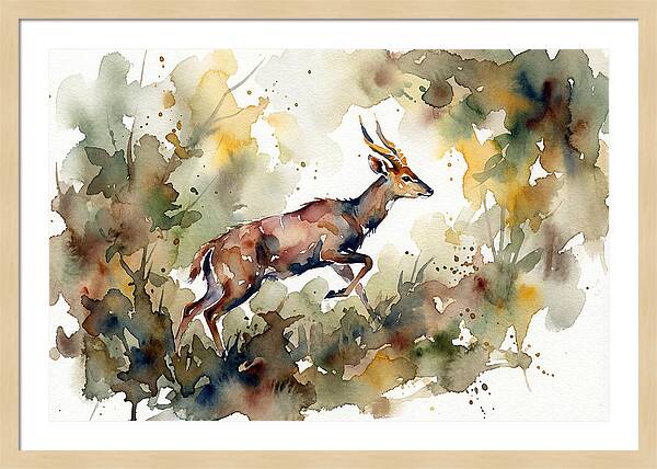 Bushbuck In Motion