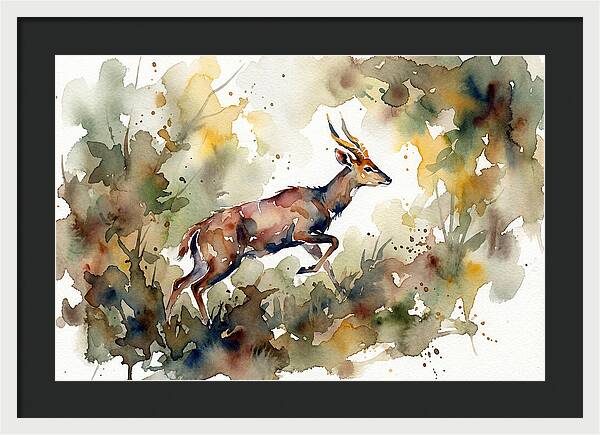 Bushbuck In Motion