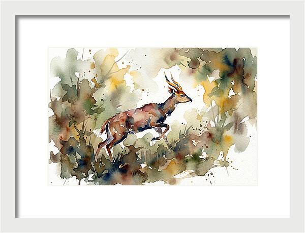 Bushbuck In Motion