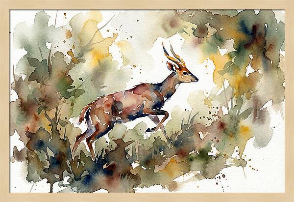 Bushbuck In Motion