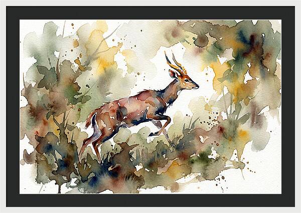 Bushbuck In Motion