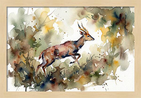 Bushbuck In Motion