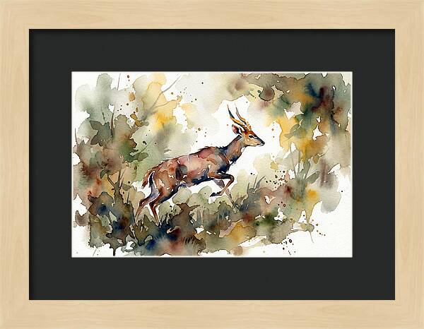 Bushbuck In Motion