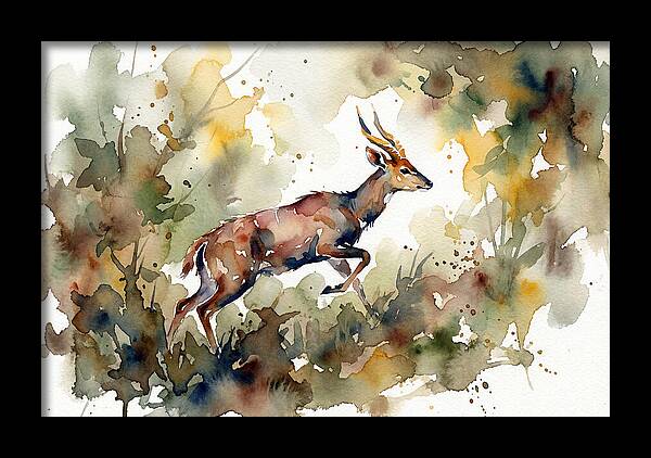 Bushbuck In Motion