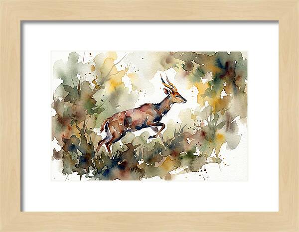 Bushbuck In Motion