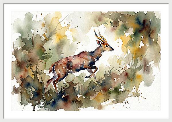 Bushbuck In Motion