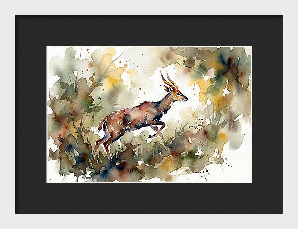 Bushbuck In Motion