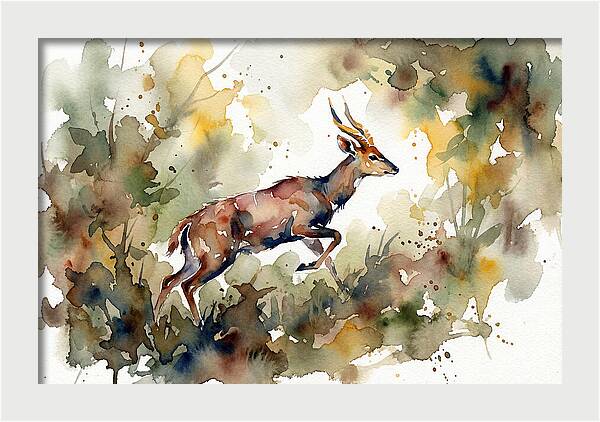 Bushbuck In Motion