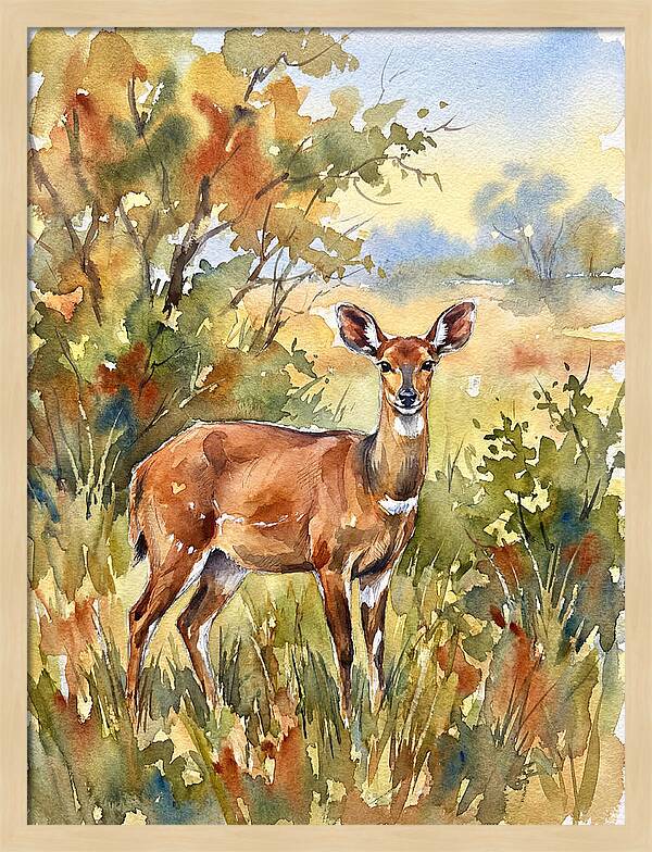 Bushbuck In Natural Habitat