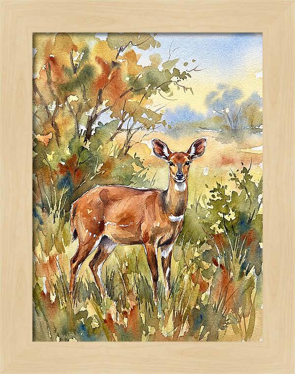 Bushbuck In Natural Habitat
