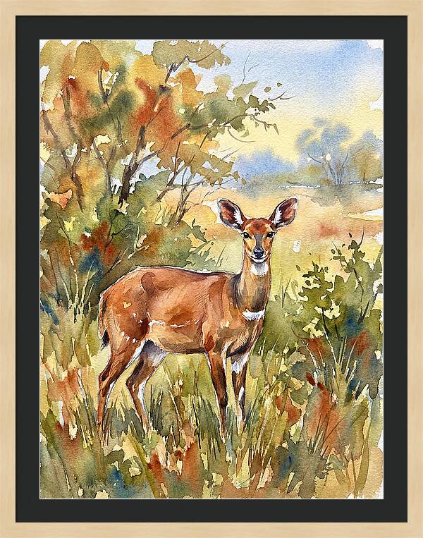 Bushbuck In Natural Habitat