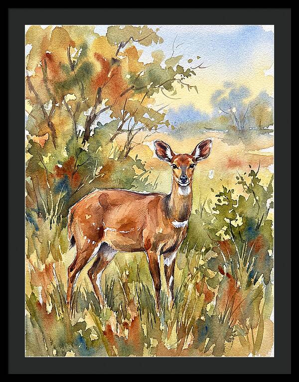 Bushbuck In Natural Habitat