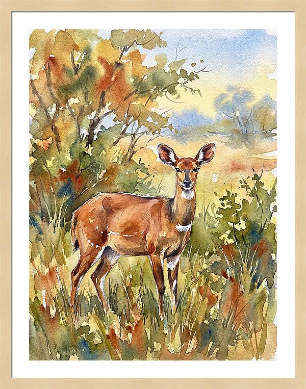 Bushbuck In Natural Habitat