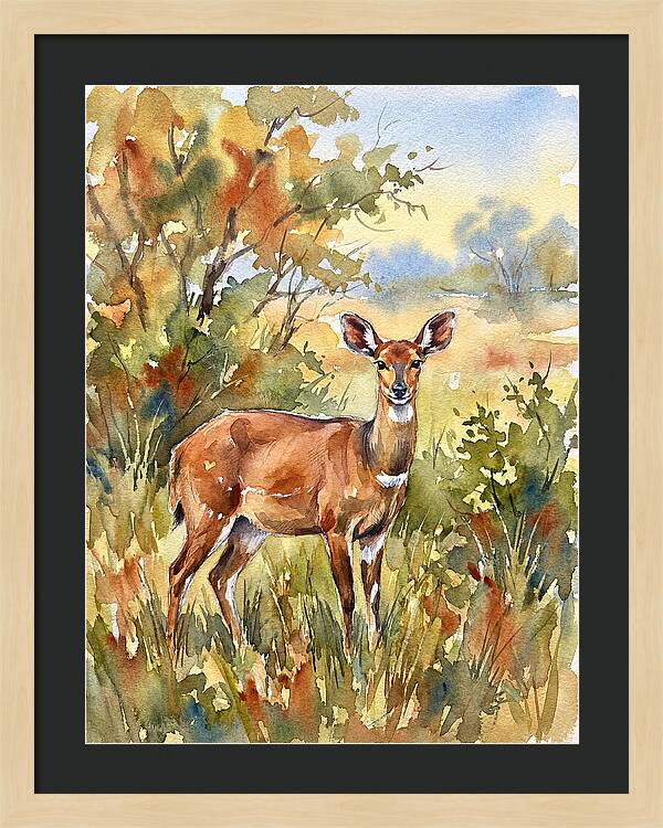 Bushbuck In Natural Habitat