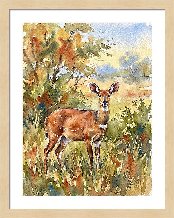 Bushbuck In Natural Habitat