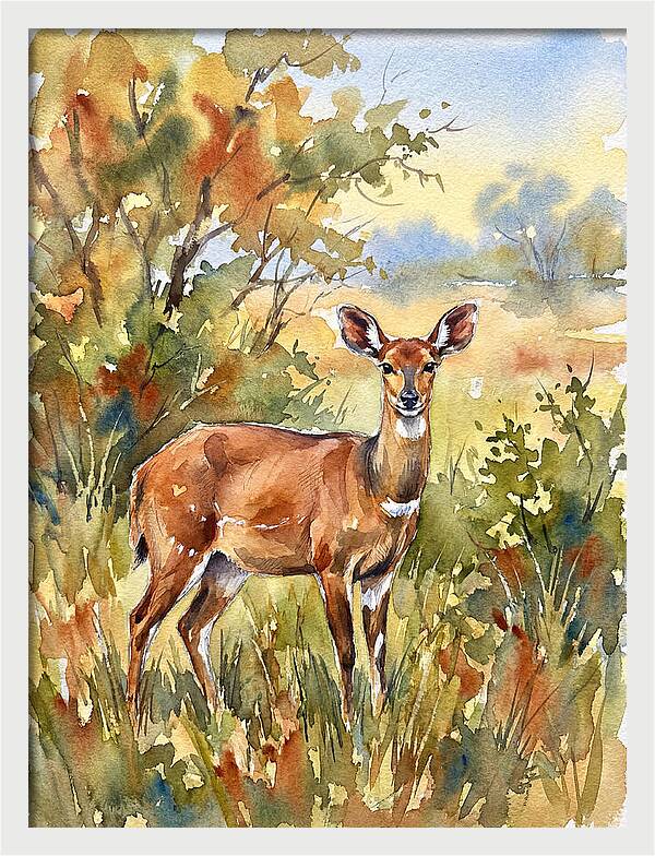Bushbuck In Natural Habitat